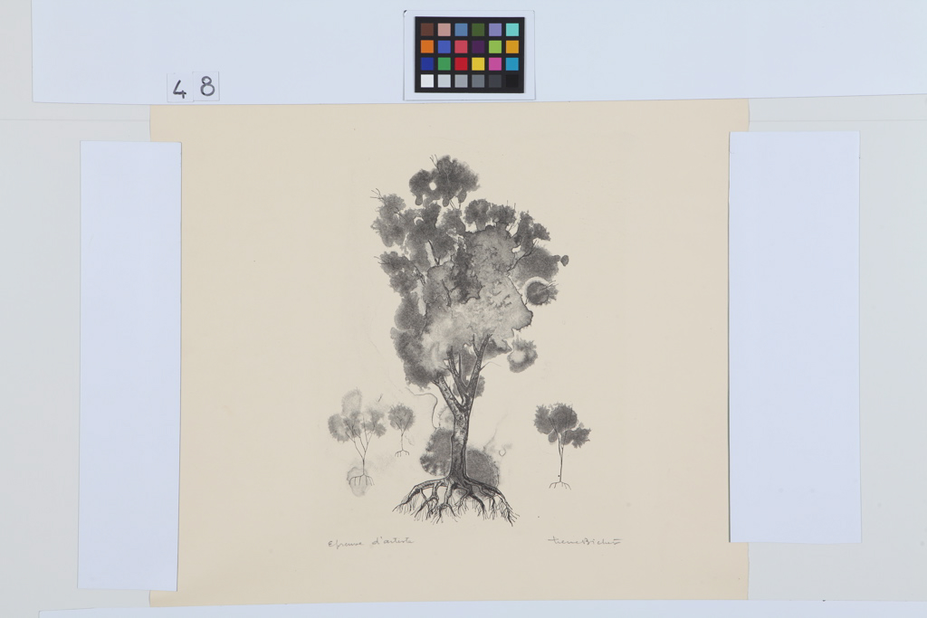 L'arbre (titre inscrit), Pierre Bichet, 1960 achevée en