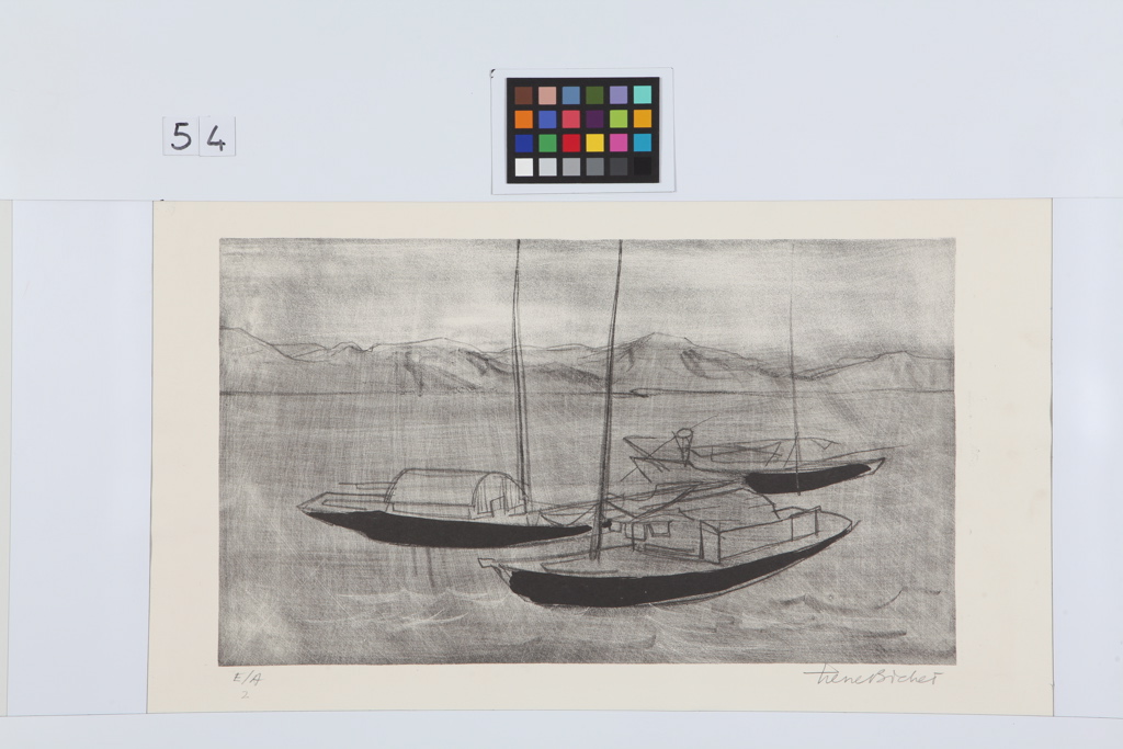 Les jonques (titre inscrit), Pierre Bichet, 1956 achevée en
