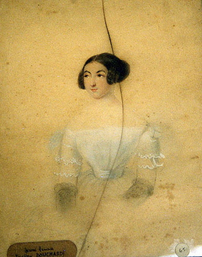 Portrait de jeune femme, Pauline Bouchardy, 1836