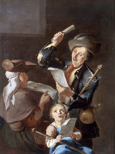 Chanteurs Souabes, le maître de chant ou Groupe de chanteurs, Giacomo Francesco Cipper, 1er quart 18e siècle, 2e quart 18e siècle