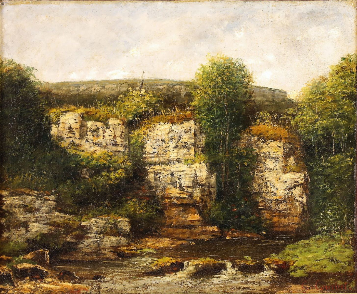 Paysage aux environs d'Ornans ; Reculée aux environs d’Ornans (autre titre) — Gustave Courbet