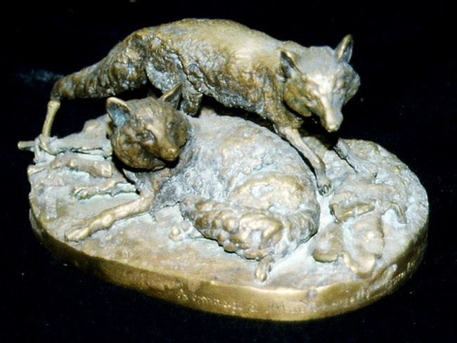 Les renards, Pierre Jules Mêne, 19e siècle