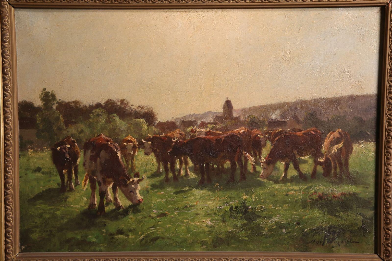 La rentrée à Fourges, le troupeau, Aymar Alexandre Pezant, 2e moitié 19e siècle