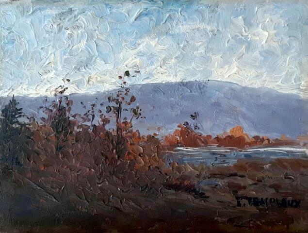 Paysage, Emmanuel Templeux, 1ère moitié 20e siècle