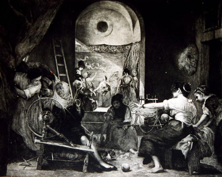 La fable d'Arachné ; Les Fileuses (titre de la chalcographie du Louvre)_0
