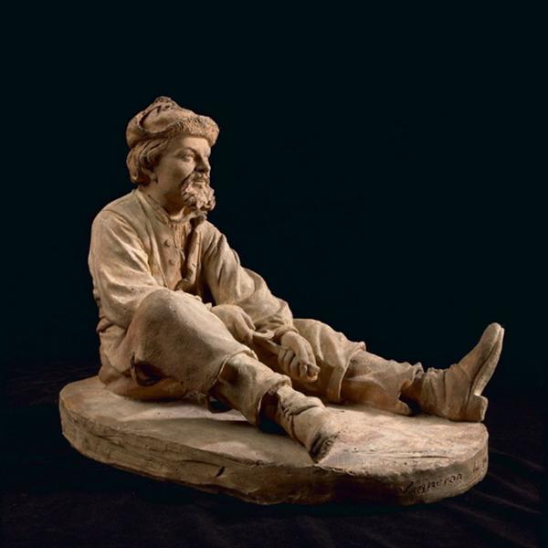 Le vigneron du Jura taillant un échalas, Max Claudet, 1862