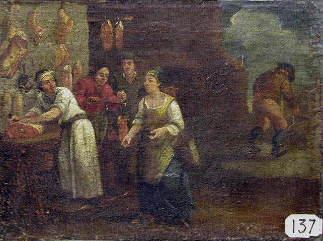 Scène de boucherie ; Chez le boucher (autre titre)_0