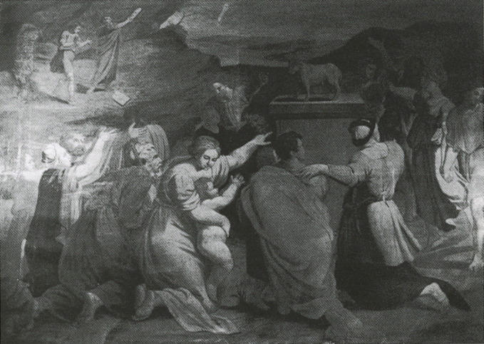 Le veau d'or ou L'Adoration du veau d'or, Jean Denis Attiret, 1730 vers