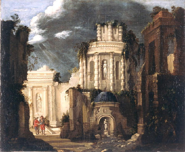 Ruines imaginaires, Jean Denis Attiret, 2e quart 18e siècle, 3e quart 18e siècle