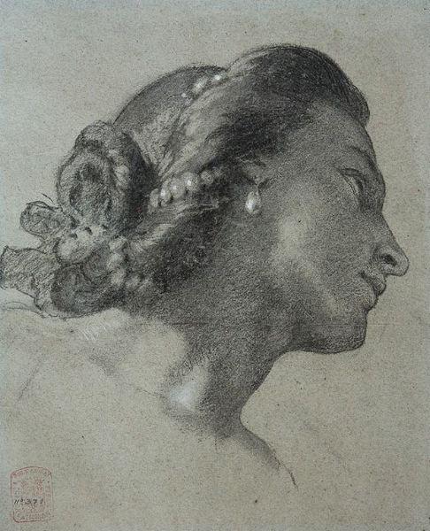 Tête de femme (étude), Faustin Besson, 2e moitié 19e siècle