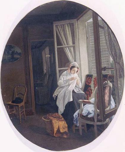 La couture (femme travaillant à la fenêtre)_0