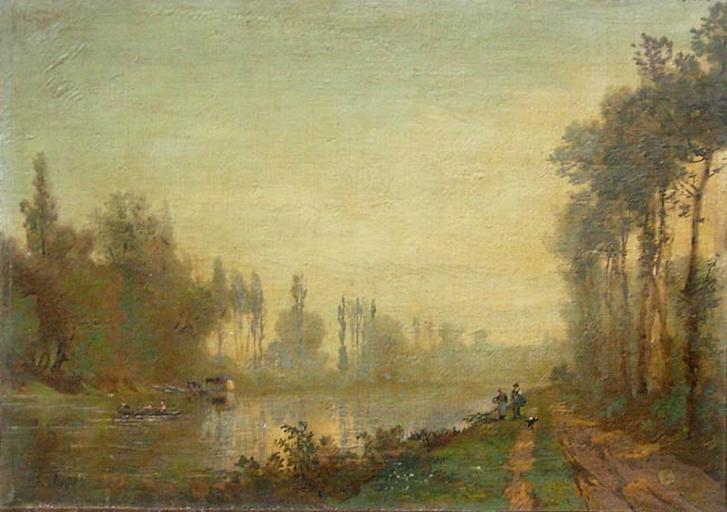 Chemin au bord d'une rivière, Antoine Chintreuil, 2e quart 19e siècle, 3e quart 19e siècle
