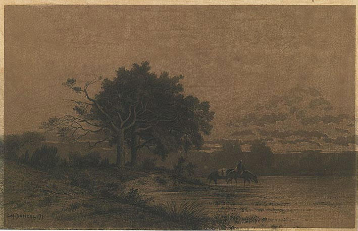 L'étang, Charles Donzel, 1871