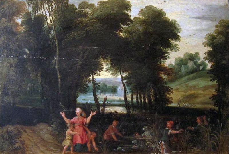 Latone avec Diane et Apollon et les Paysans lyciens transformés en grenouilles_0