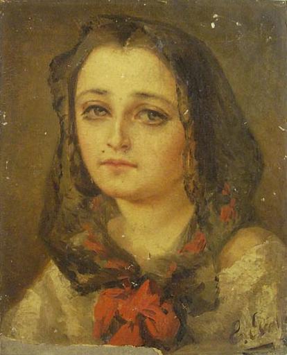 Portrait de Marie Feuvrier à 24 ans, Eléonore Escallier, 1861