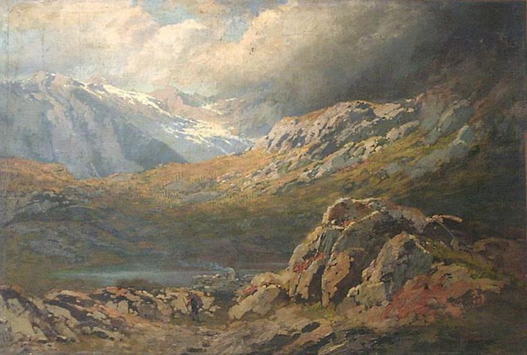 En montagne, Gustave Achille Guillaumet, 2e moitié 19e siècle