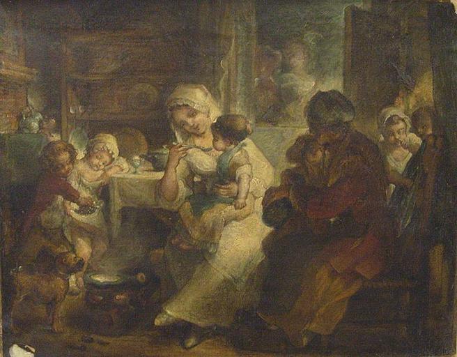 Scène d'intérieur, Kraus, 18e siècle