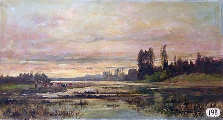 Paysage. Etang, Eugène Lavieille, 2e quart 19e siècle, 2e moitié 19e siècle