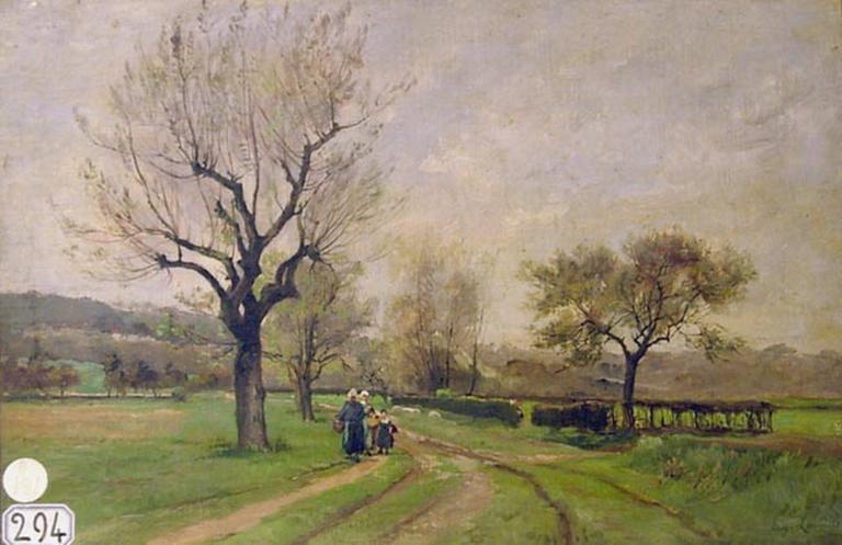 Chemin dans les prés, Eugène Lavieille, 2e quart 19e siècle, 2e moitié 19e siècle
