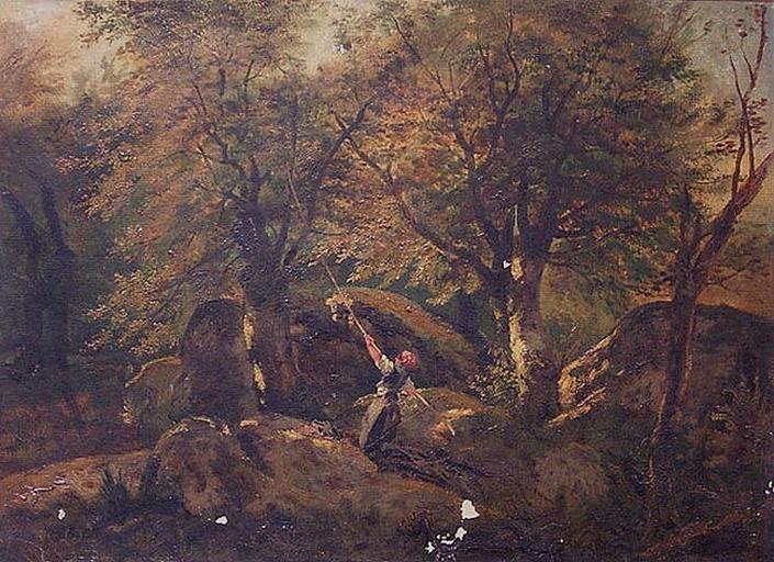 La cueillette en forêt, Philippe Ledieu, 2e quart 19e siècle, 3e quart 19e siècle