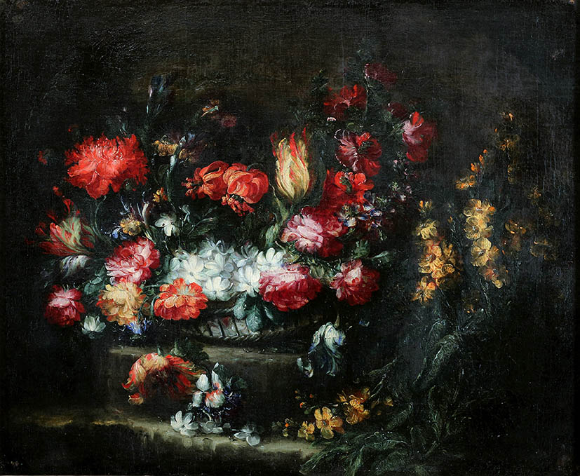 Corbeille de fleurs, Margherita Caffi