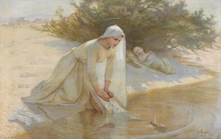 Les langes de Jésus, Edouard Jérôme Paupion, 1893
