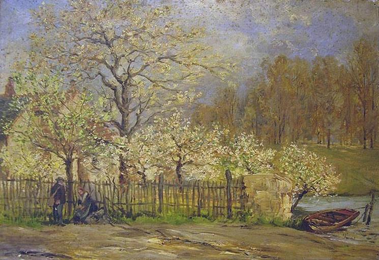 Le Verger en fleurs, Pierre Prins, 2e moitié 19e siècle, 1er quart 20e siècle