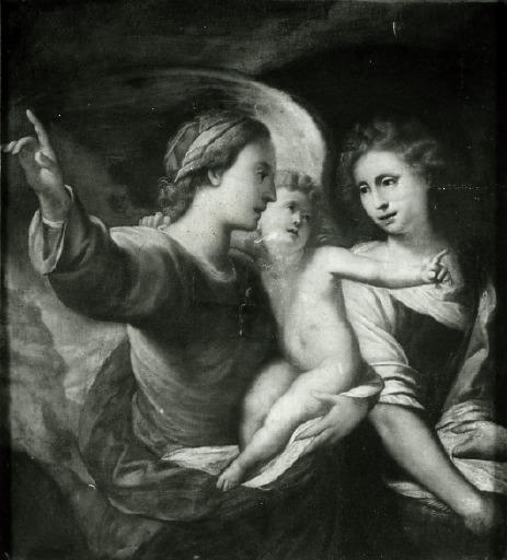 Vierge à l'enfant et jeune homme au panier_0