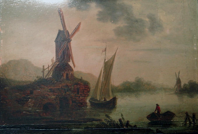 Paysage. Moulin à vent, Jacob Salomonsz Ruisdael, 19e siècle