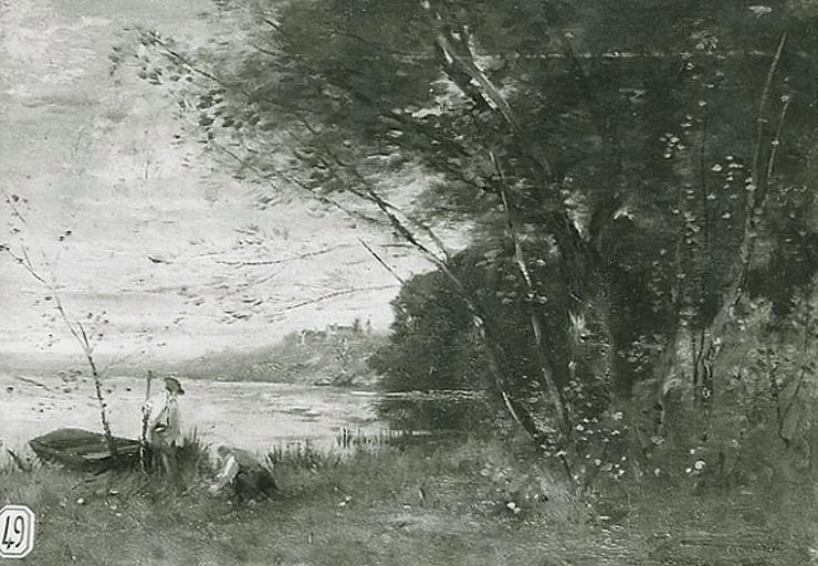 Paysage, Paul Désiré Trouillebert, 2e moitié 19e siècle