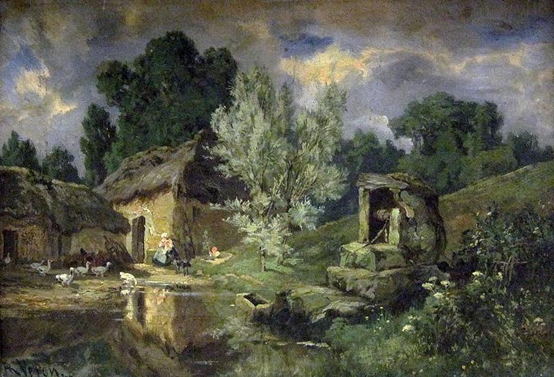 Coin de ferme, Alexandre René Veron, 2e moitié 19e siècle