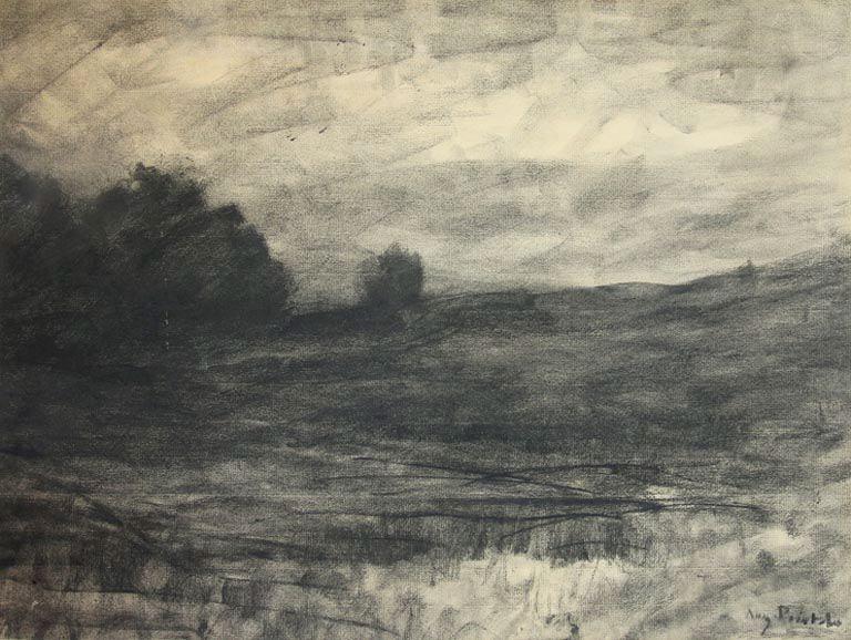 Paysage, Auguste Emmanuel Pointelin, 4e quart 19e siècle, 1er quart 20e siècle