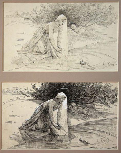 Les langes de Jésus, Edouard Jérôme Paupion, 1893 vers