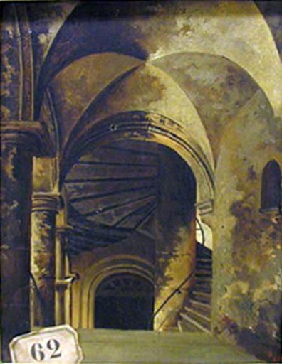 Escalier d'immeuble, rue Juiverie, XVe siècle, maison où a logé François 1er à Lyon_0