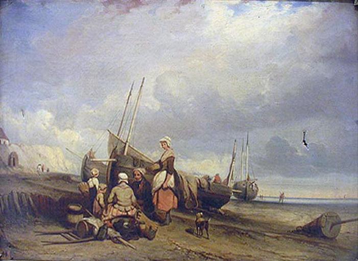 La femme du matelot, Auguste Delacroix, 2e quart 19e siècle, 3e quart 19e siècle