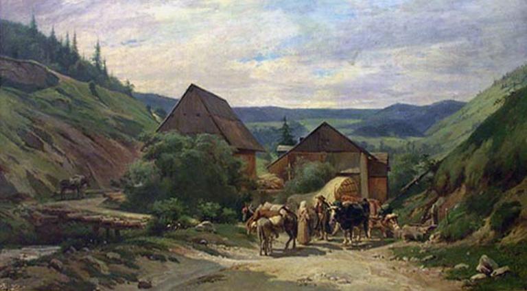 Paysage et moulin au dessus de Morez_0