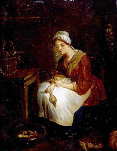 L'Eplucheuse de navets ou Cuisinière assise sur une chaise_0