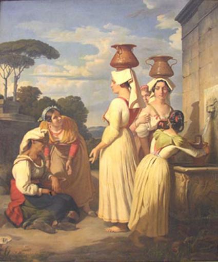 Jeunes filles romaines à la fontaine_0