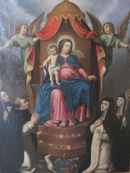 Rosaire avec saint Dominique, sainte Catherine de Sienne, saint Benoît et sainte Scholastique_0