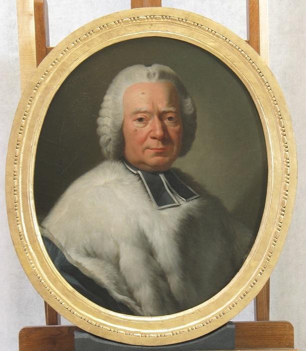 Portrait (tondo) de Charles Joseph Quirot, chanoine, Johann Melchior Wyrsch, 1780