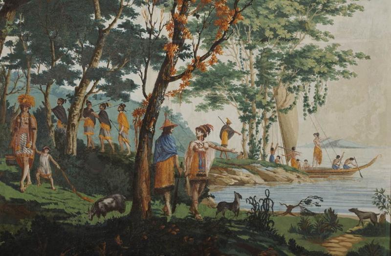 Les sauvages de la mer du Pacifique ; les voyages du capitaine COOK (titre d'usage) ; Paysages indiens (titre d'usage)_1