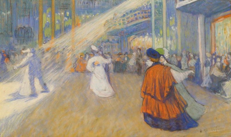 Danseurs et danseuses au music-hall vers 1900_0
