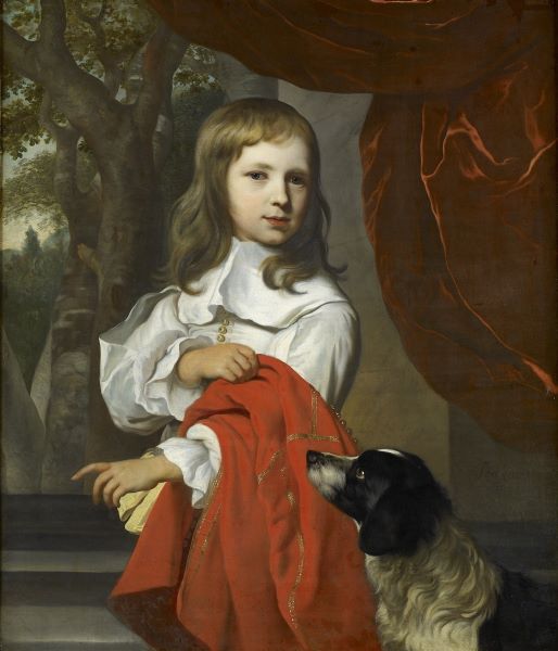 L'Enfant au chien ou Portrait de jeune garçon au chien, Якоб ван Лоо, 1656