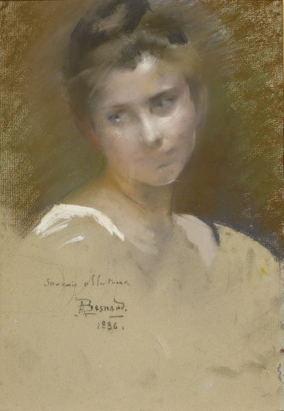 Portrait d’une jeune fille, Albert Besnard, 1886
