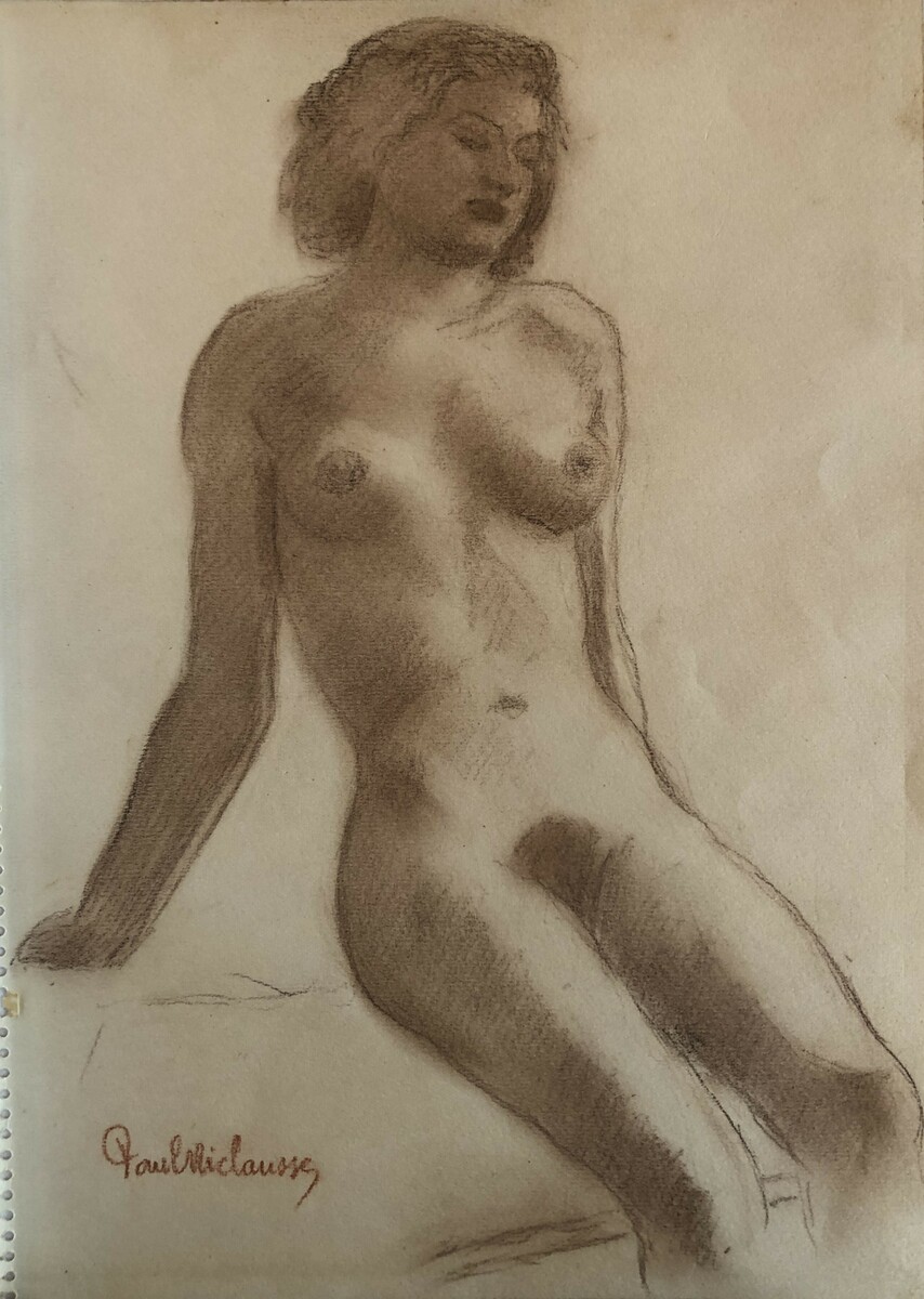 Étude de nu (recto verso), Paul Niclausse