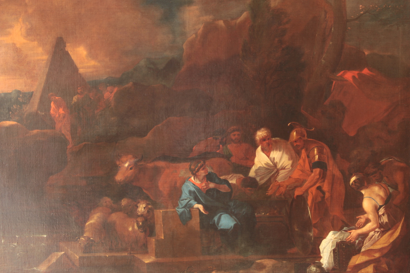 Scène biblique ; Laban cherchant ses idoles, Sébastien Bourdon