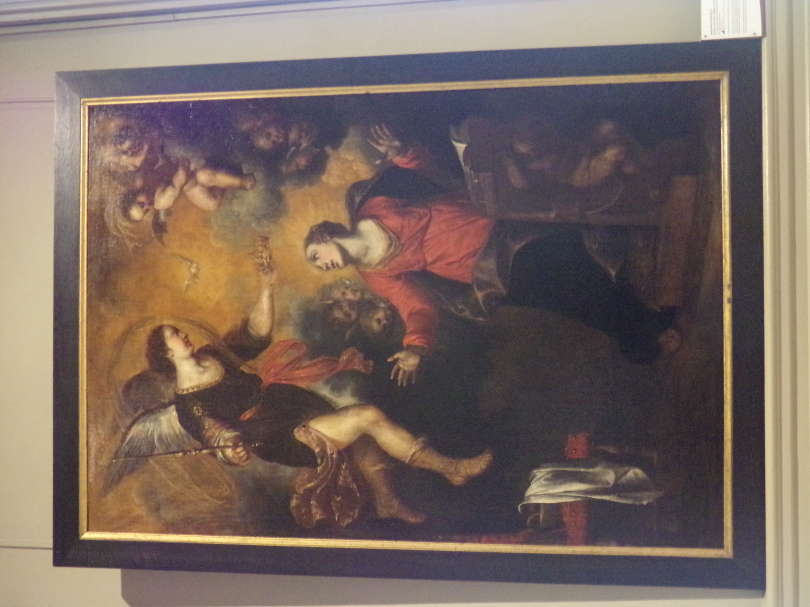 La Vierge recevant les insignes du patronage de la ville de Gênes ; L'annonciation, Anton Maria Vassallo, 1637