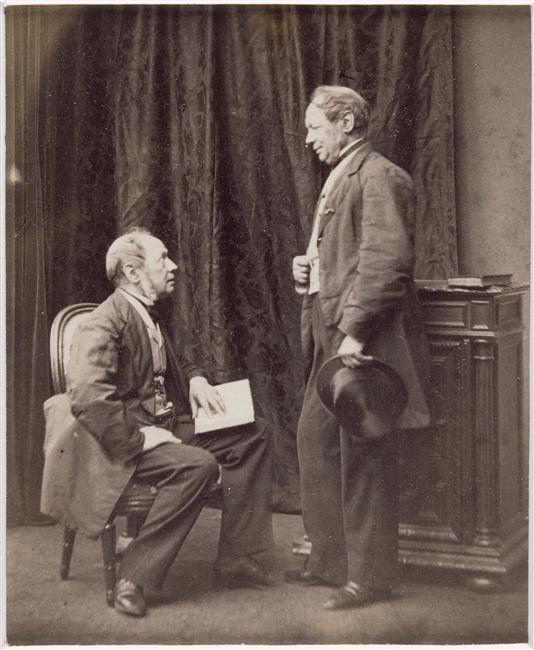 Double autoportrait debout et assis, Hippolyte Bayard, 1860-1866