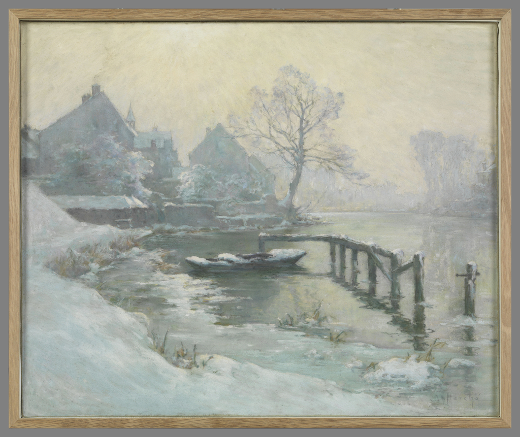 Matinée d’hiver à Nemours, Gaston Ernest Marche, 1890-1932