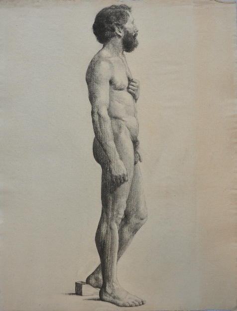 Etude de nu masculin, Gaston Ernest Marche, 1880-1893